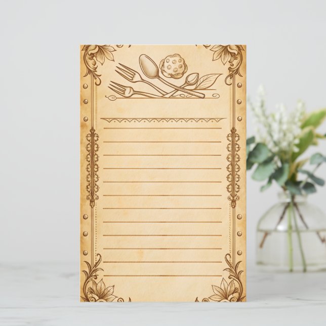 Menü "Rezepte" der Rezepte, leere Liste (Stehend Vorderseite)