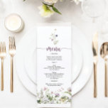 Menü "Rustikale Wildblume Brautparty" Menükarte<br><div class="desc">Dieses Design besticht durch ein zartes Bouquet mit bemalten Wildblumen und Grünpflanzen sowie durch eine gelungene Kombination aus modernen und rustikalen Schriftart. Sehen Sie sich die gesamte Kollektion an,  um mehr passende Artikel zu finden!</div>