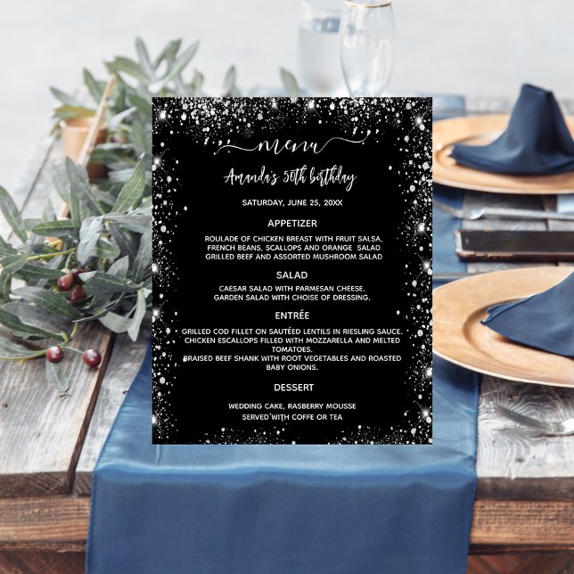 Menü Schwarz-Weiß-Budget (Von Creator hochgeladen)