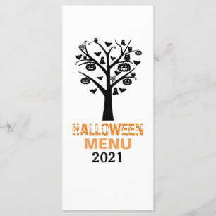 Menü "Spuk Forest Halloween" Menükarte