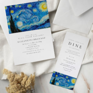 Menü "Starry Night Wedding" Menükarte