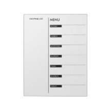 Menü täglich und Menü mit Einkaufsliste Editor