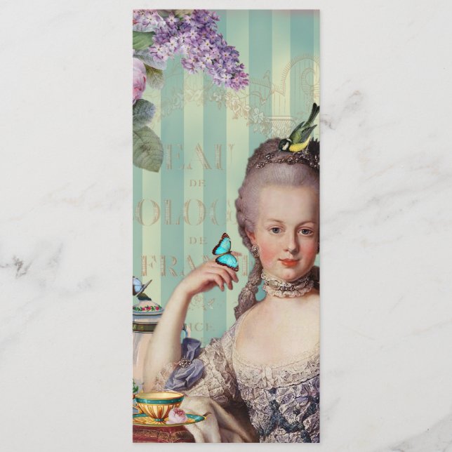 Menü Thé au Petit Trianon Menükarte (Vorderseite)