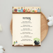 Menü "Trinken" des Wizard-Party Bar