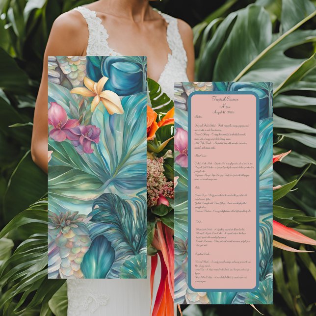 Menü "Tropical Essence" Menükarte (Von Creator hochgeladen)