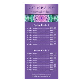 Menü "Water Lily mandala"