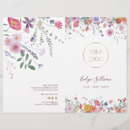 Menübroschüre "Frische Wildblumen"