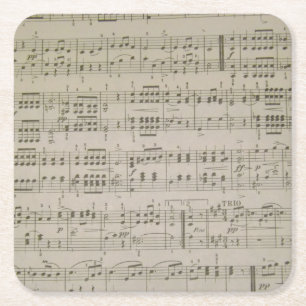 Menuetto PapierUntersetzer Rechteckiger Pappuntersetzer