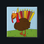 Menurkey Button<br><div class="desc">Dieses Button kennzeichnet ein Bezaubern, charismatisches Menurkey (Kombination Menorah und die Türkei), zur Feier des Chanukah-Erntedank Kreuzfeiertags dieses Jahr.</div>