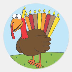 Menurkey-Stickers Runder Aufkleber