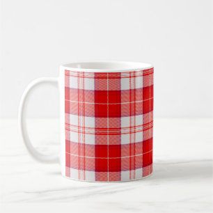 Menzies Red Clan Scottish Tartan Karo Kaffeetasse