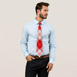 Menzies Red Clan Tartan Scottish Kariert Krawatte