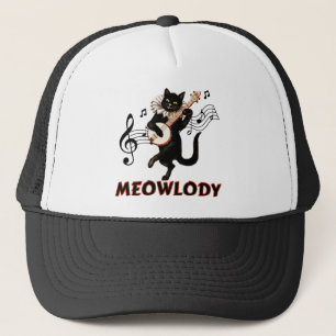 Meolody Cat Music Guitar Truckerkappe