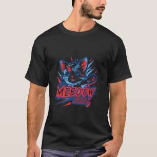 Meow 2024 Funny Kamala Harris Election Cat Lady Cr T-Shirt