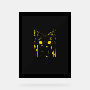 Meow Acrylschild