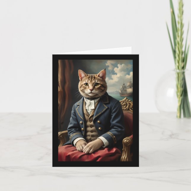 Meow-Aufkleber Karte (Vorderseite)