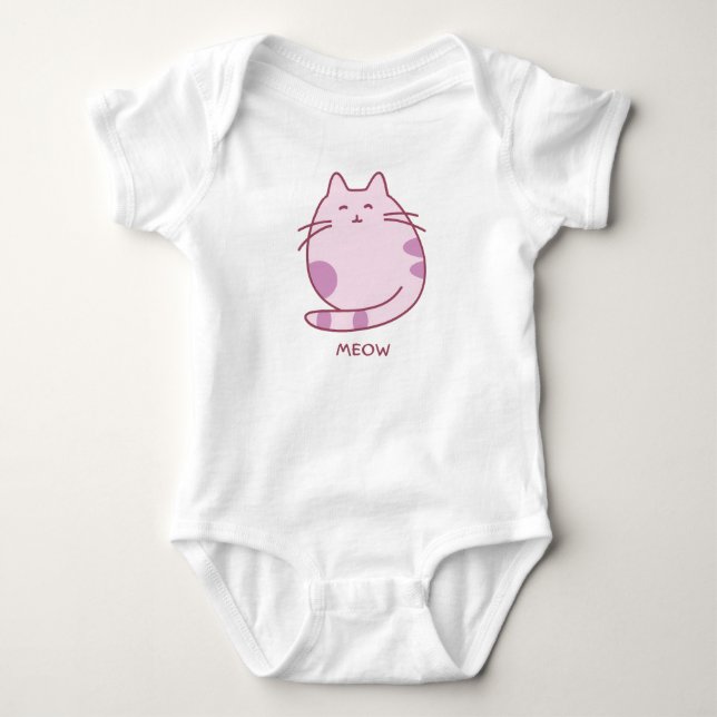 Meow Baby Strampler (Vorderseite)