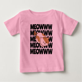 Meow Cat Baby Fine Jersey T - Shirt