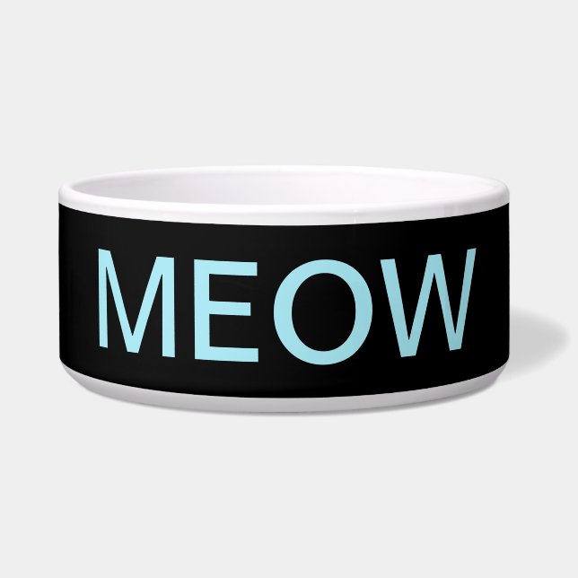 Meow Cat Bowl Napf (Vorderseite)