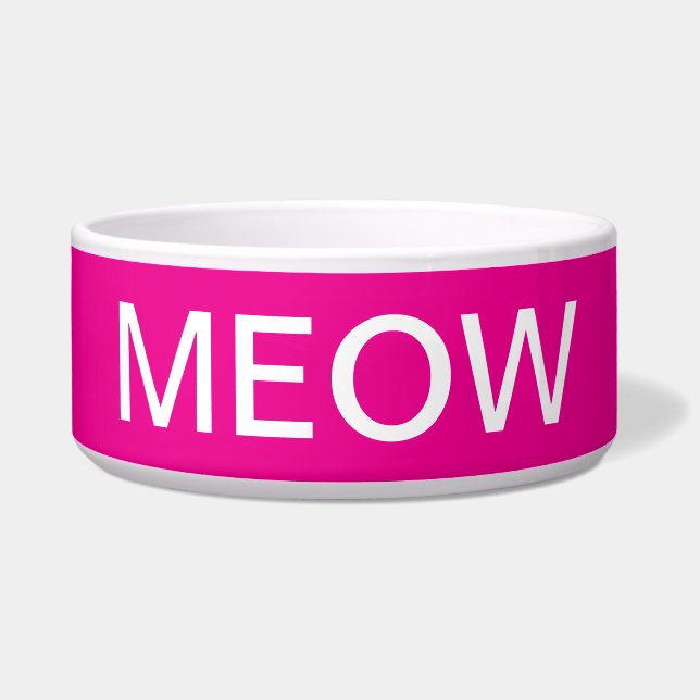 Meow Cat Bowl Napf (Vorderseite)