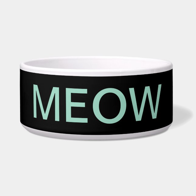 Meow Cat Bowl Napf (Vorderseite)