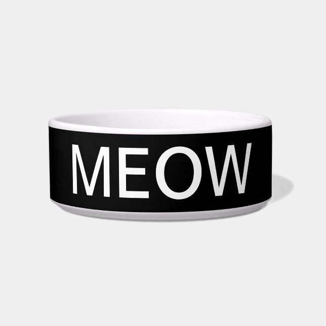 Meow Cat Bowl Napf (Vorderseite)