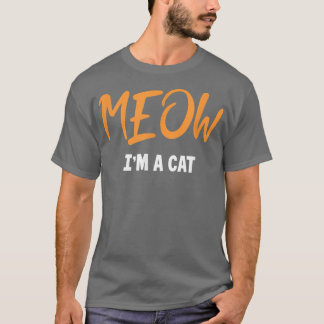 Meow Cat Halloween Kostüm Katze Mama Katze Vater  T-Shirt