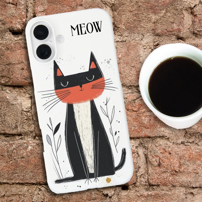 Meow. Cat Illustration Case-Mate iPhone Hülle (Von Creator hochgeladen)