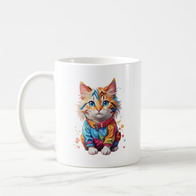 Meow Cat Kaffeetasse (Links)