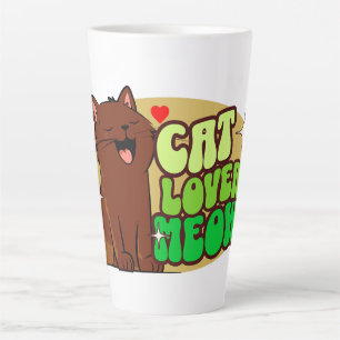 Meow Cat Lover - braune Katze Milchtasse