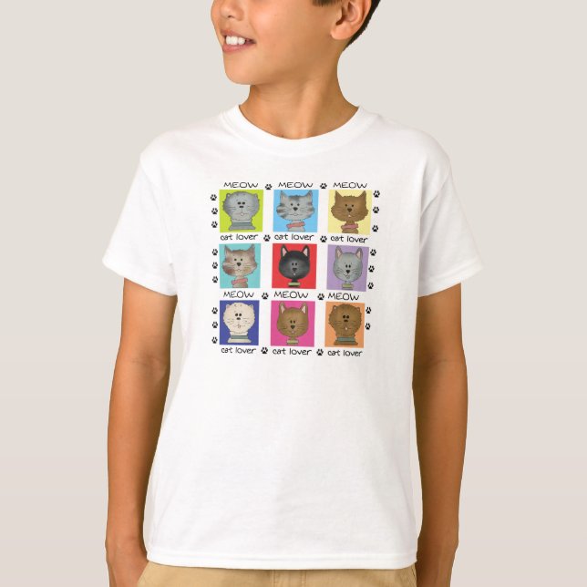 Meow Cat Lover Tshirts und Geschenke (Vorderseite)