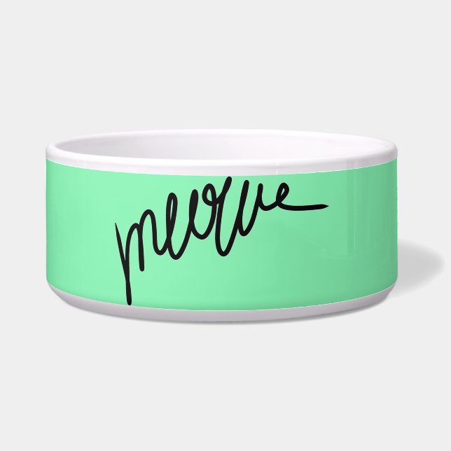 Meow Cat Speak Napf (Vorderseite)