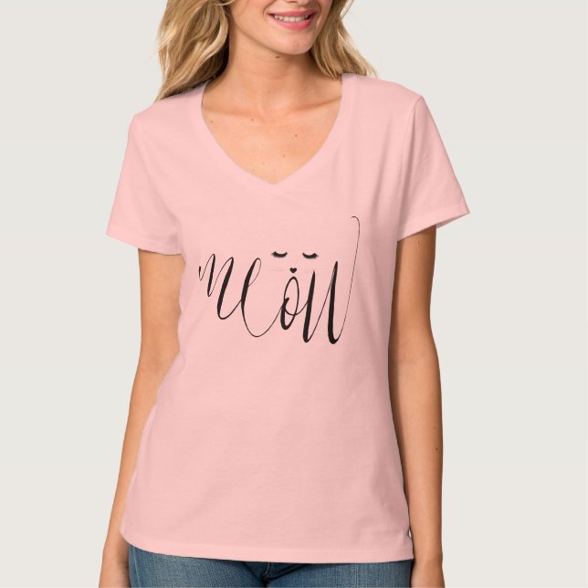 Meow Cat T-Shirt (Vorderseite)