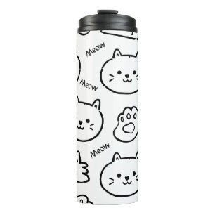 Meow Cat Thermosbecher
