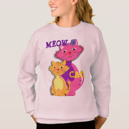 Meow Cats Niedlich Girl Feline Tops