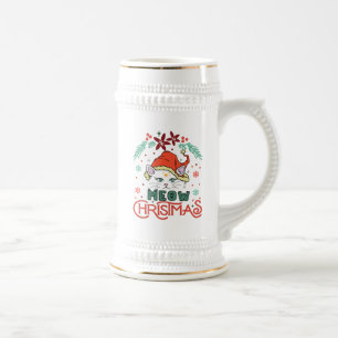 Meow Christmas Bierglas