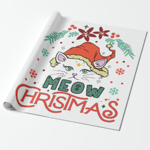 Meow Christmas Geschenkpapier