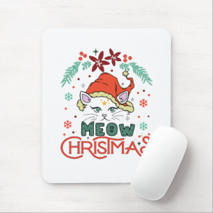 Meow Christmas Mousepad