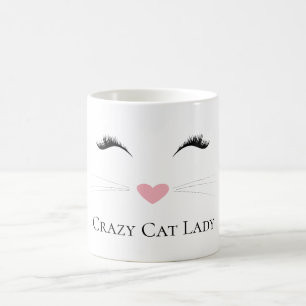 Meow Crazy Cat Lady Kaffeetasse