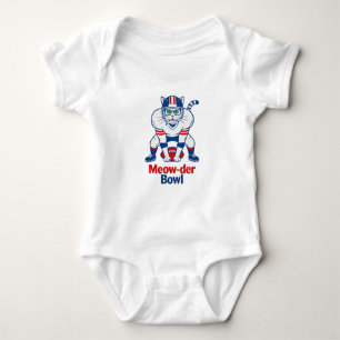 Meow-der Bowl Baby Strampler