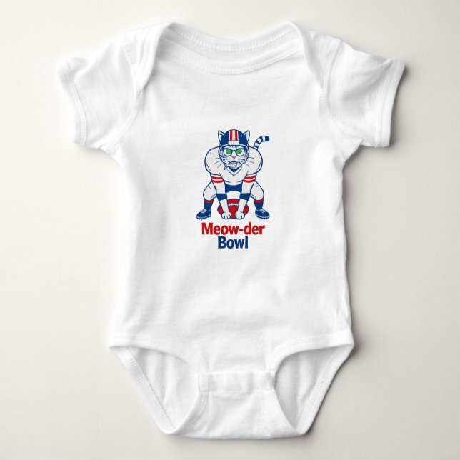 Meow-der Bowl  Baby Strampler (Vorderseite)
