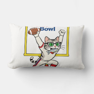 Meow-der-Bowl-Champion Katzenfußball Lendenkissen