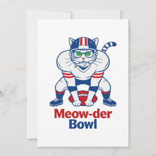 Meow-der Bowl Einladung