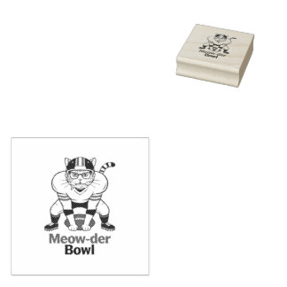 Meow-der Bowl  Gummistempel
