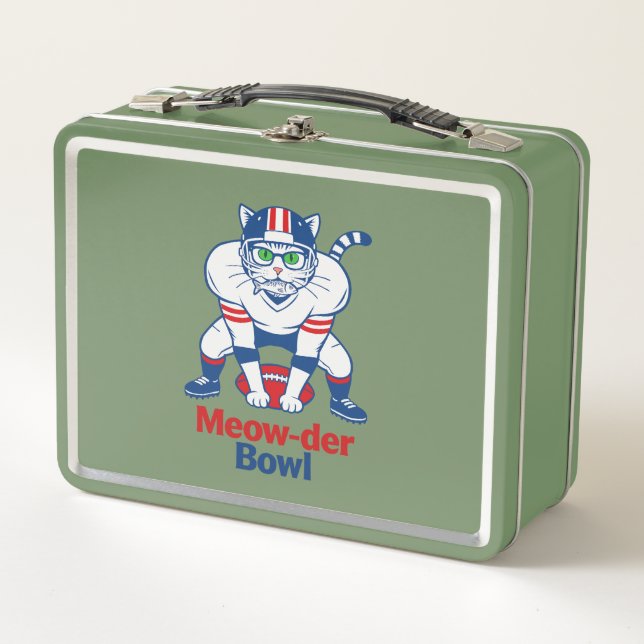 Meow-der Bowl  Metall Brotdose (Vorderseite)