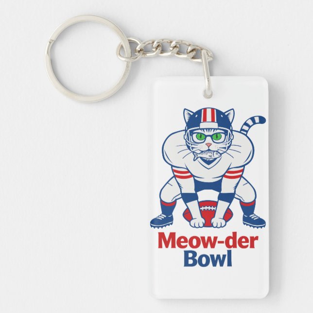 Meow-der Bowl  Schlüsselanhänger (Vorderseite)
