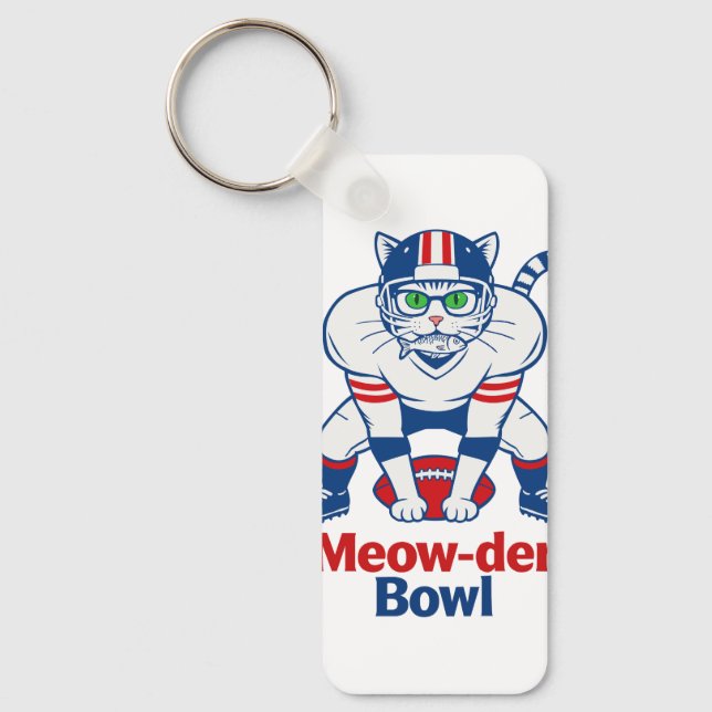 Meow-der Bowl  Schlüsselanhänger (Vorderseite)