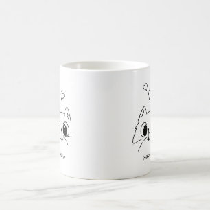 MEOW für Katzen Liebhaber lustig Kaffeetasse