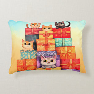 Meow Geschenk Geburtstagsturm Dekokissen