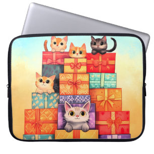 Meow Geschenk Geburtstagsturm Laptopschutzhülle